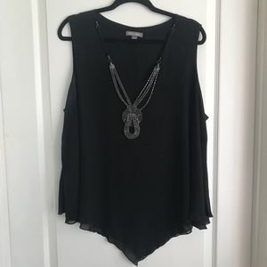 Roz & Ali Tops - Sleeveless chiffon top Roz & Ali Tops - Sleeveless chiffon top